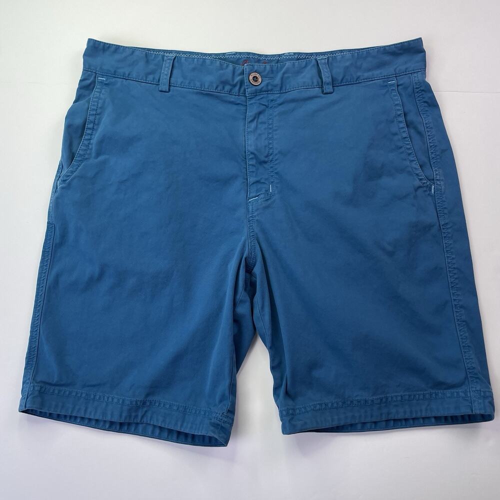 Robert Graham Shorts Men’s Size 36 Chino 9 Inch Flat Front Golf Blue